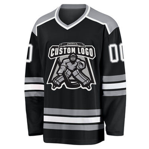 Jersey de Hockey sobre Hielo Personalizado para Hombre Adulto con Nombre y Número Personalizados, Bordado del Equipo, Impresión Digital en Poliéster/Algodón - Product Image 3