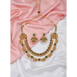 ชุดสร้อยคอทองคำดีไซน์หรูหราแบบดั้งเดิมสำหรับเจ้าสาว เหมาะสำหรับงานแต่งงาน งานเทศกาล และงานปาร์ตี้ - Product Image 6