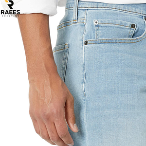 Shorts en jean vintage délavés pour hommes avec strass en forme de croix, coupe ample, style gothique streetwear, vente en gros - Product Image 6