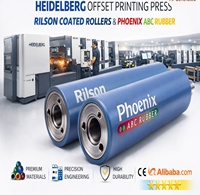 Rouleaux en caoutchouc Phoenix ABC pour presse d'impression offset Heidelberg, rouleaux enduits Rilson pour machine d'impression offset