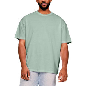 Camiseta de Manga Corta para Hombre, Cuello Redondo, 100% Algodón, Tejido Personalizado de Alta Calidad, Cómoda, Gruesa, Transpirable, Ecológica, Estilo Hip Hop - Product Image 4