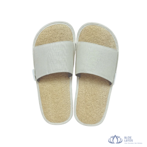 [HOT SELLING] BLUE LOTUS Loofah Slippers Eco-Friendly Foot Scrub Footwear with Gift Box for Indoor Home Spa Use From Vietnam - Product Image 1