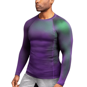 Nouveau Rashguard à manches longues en Spandex/Polyester, inspiré du Jiu-Jitsu, élégant et fonctionnel, pour hommes et femmes, vente chaude, OEM - Product Image 1