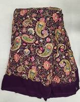 Tissu en Soie 100% Faux Georgette Tissé avec Broderie de Paillettes pour Femme, Matière Non Cousue pour Saree, Lehenga, Kurti, Dupatta, Robe, Festif