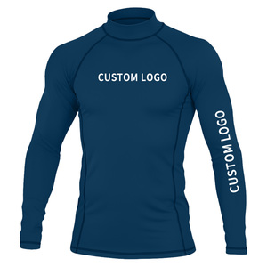 เสื้อแรชการ์ดและเสื้อท่อนบนคุณภาพสูงสำหรับทุกเพศ พิมพ์ลายได้ตามต้องการ ระบายอากาศได้ดี UPF50 ผลิตจากผ้าโพลีเอสเตอร์/ไนลอน 220 กรัม ผสมสแปนเด็กซ์ - Product Image 4