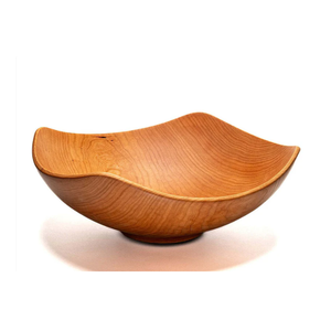 Bol de service en bois sculpté artisanal pour fruits secs, collations, décoration intérieure, centre de table rustique - Product Image 3