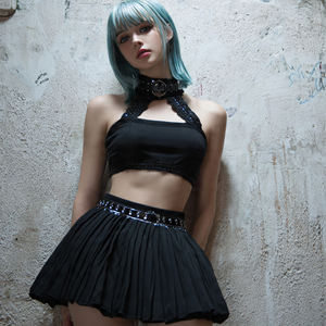 Conjunto de Cosplay con Top Corto y Falda Plisada, Uniforme Escolar, Vestido con Camisa de Manga Larga y Falda Plisada, Traje de Marinera para Mujer - Product Image 3