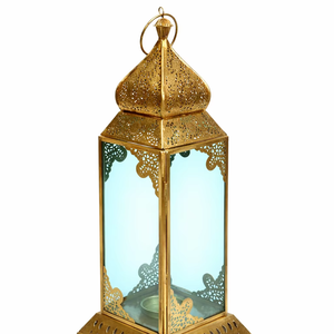 Hot Selling Portable Eco-Friendly <b>Gold</b> Color Metal Candle <b>Lantern</b> With <b>Gold</b> Finished <b>Lantern</b> for Home & Hotel Decoration - Product Image 1