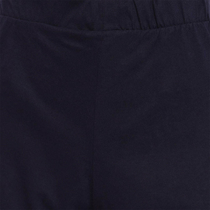 Conjunto Deportivo de 2 Piezas para Mujer, Azul Marino con Ribete Coral, Manga Corta, Cuello Redondo, Corte Holgado, Transpirable, Tejido de Poliéster - Product Image 5