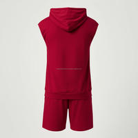 Ensemble de vêtements de sport unisexe sans manches, sur mesure, OEM, vente en gros