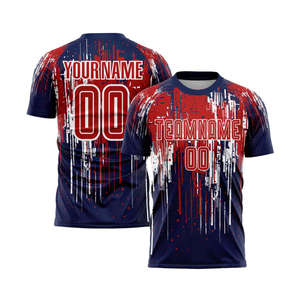 เสื้อฟุตบอลซ้อมแบบกำหนดเอง เสื้อกีฬาระบายอากาศ แห้งเร็ว แขนสั้น สำหรับทีม ชมรม ผู้เล่น และการฝึกซ้อม - Product Image 1