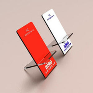 Customizable Acrylic Mobile <b>Phone</b> <b>Stand</b> with Modern Flat Design and Height Adjustment <b>for</b> Desktop Convenience - Product Image 1