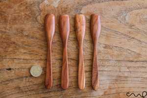 Cuchara de Cocina de Madera Natural de Alta Calidad, Cuchara de Madera Hecha a Mano con Mango Largo, Sostenible, Regalo Perfecto para Chefs Caseros - Product Image 4