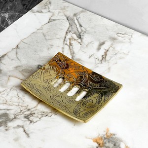 Porte-savon mural décoratif en laiton de qualité supérieure pour salle de bain, plateau à savon pour décoration intérieure de luxe - Product Image 6
