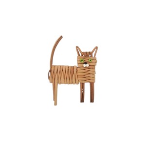 Factory Direct Supply Natural Rattan Hedgehog Ornament with rattan present and <b>gift</b> Sustainable Wicker Animal Figurine Retail - Product Image 3