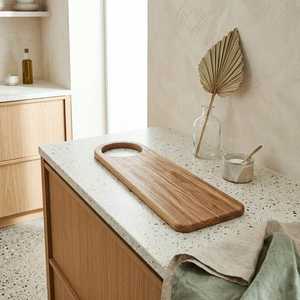 Tabla de cortar de nogal de lujo, tabla de cocina de madera maciza, tabla de preparación de alimentos gruesa y resistente para uso profesional - Product Image 2