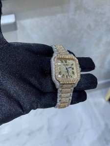 นาฬิกา BOJ CATie.R012 โทนสีโรแมนติก ประดับเพชร VVS หรูหรา ตัวเรือนกระจกและสแตนเลสสตีล ฝังเพชรโมอิสซาไนต์เต็มเรือน ระบบอัตโนมัติ ขนาด 41 มม. - Product Image 3