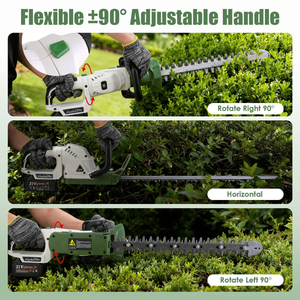 เครื่องตัดแต่งพุ่มไม้ไร้สาย 20000 รอบต่อนาที พร้อมแบตเตอรี่ 2600mAh ใบมีดเหล็กแบบคู่ ป้องกันการกระเด็นเพื่อความปลอดภัย - Product Image 4