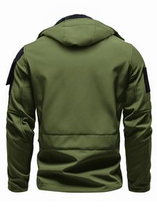 Veste Softshell Personnalisée pour Homme – Imperméable, Respirante, Coupe-Vent, en Polaire – Idéale pour le Voyage, la Chasse, Vente en Gros, Marque Privée - Product Image 3
