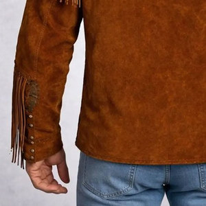 Premium Quality Winter <b>Suede</b> Leather <b>Jackets</b> for Men Stand Collar & Front Logo-Eco-Friendly Breathable Streetwear & Daily Use - Product Image 6