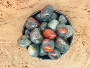 Piedra de sangre pulida, cristal natural, piedras preciosas, cristal para manualidades, grava de piedra de sangre para decoración - Product Image 3