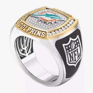 Anillo de Campeonato de los Miami Dolphins 1/2CT, Totalmente Personalizado, Moda Masculina, 2 Tonos, Personalizado para Colegio Secundario, Aleación de Moissanita - Product Image 2