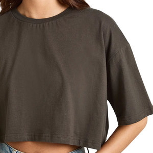 Camisetas de Alta Calidad, Diseño Personalizado, Transpirables, Tejidas, 100% Algodón, Estilo Casual, para Mujer, Venta al Por Mayor 2026 - Product Image 4
