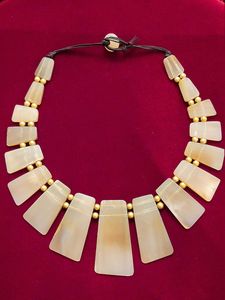 Collar Decorativo de Cuerno de Búfalo Natural, Joyería Artística de Moda, Cadena Audaz, Collar de Estilo Moderno - Product Image 2