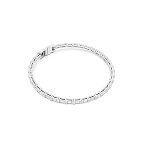Sparkle Moissanite Diamond Bracelet with Emerald Cut <b>Stones</b> for Daily and Party Wear Available at Wholesale Price - Product Image 2