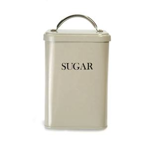 Boîte de rangement personnalisable en métal blanc avec couvercle, multi-usages pour le sucre, le thé, le café, les aliments, faite à la main - Product Image 2