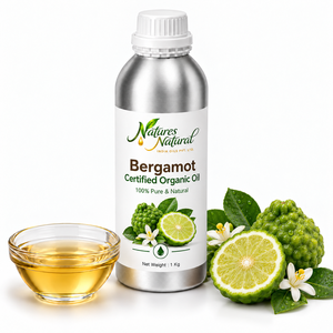 Compre al por Mayor Aceite Esencial de Bergamota Orgánico Certificado, Aceite Cítrico Natural Prensado en Frío para Aromaterapia, Cosméticos y Cuidado Personal - Product Image 1