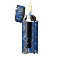 Briquet électronique rechargeable USB Serigs Premium, design coupe-vent, pour cigarettes, barbecue, voyage, chicha, fumer