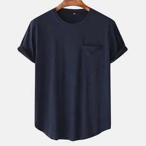 T-shirt en toile 100 % coton à manches courtes pour homme, fabriqué avec des tissus écologiques, étiquette personnalisée, faible quantité minimale de commande, vêtements - Product Image 4