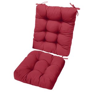 Juego de 2 cojines para respaldo superior e inferior y asiento para silla mecedora, cojines cómodos tipo almohada para asiento y respaldo - Product Image 1