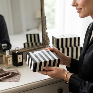 Handmade Black White Zebra Bone Inlay Box Striped Design Luxury Jewelry Storage Organizer Decorative Gift <b>Case</b> Home Decor Use - Product Image 5