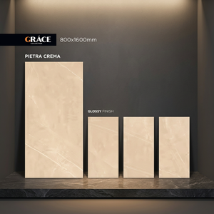 Grace Collection 800x1600mm Glossy Pietra Brown Porcelain Vitrified Non-Slip Wall Floor Tiles 80x160cm Marble Look Swimming <b>Pool</b> - Product Image 2