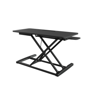 AUKI 910 Size Of Height Adjustable Gas Spring Sit Stand <strong>Desk</strong> Converter Ergonomic Laptop Riser with Keyboard Tray Home Office - Product Image 4