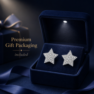 Ensemble de bijoux en diamant de laboratoire en forme d'étoile, argent sterling 925, fin, unisexe, pour femmes et hommes, cadeau certifié GRA, à porter au quotidien, pour les fêtes - Product Image 2