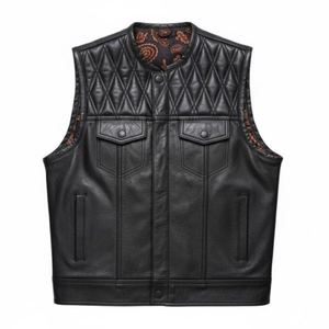 Gilet en cuir pour homme prêt pour l'aventure, avec coupe respirante et poches de rangement fonctionnelles - Product Image 5