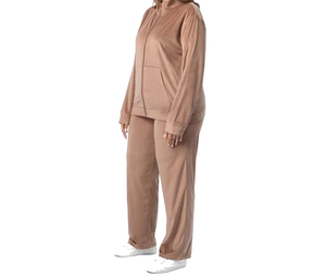 Conjunto Deportivo de Pantalones y Sudadera con Capucha de Primera Calidad para Mujer, Diseño 2 en 1, Transpirable, Ligero, con Cierre, Color Sólido, 2026 - Product Image 1