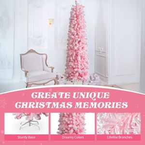 Albero di Natale Artificiale a Matita con Effetto Neve, 300 cm, Non Illuminato - 641 Bran - Product Image 5
