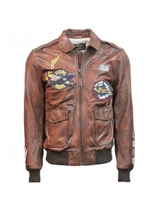 Chaqueta de Cuero Vintage Top Gun de Flying Tigers - Product Image 1