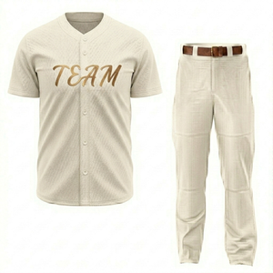 Nouveauté : Uniforme de baseball en tissu respirant, léger et confortable, coupe unisexe, idéal pour les vêtements de sport - Product Image 4