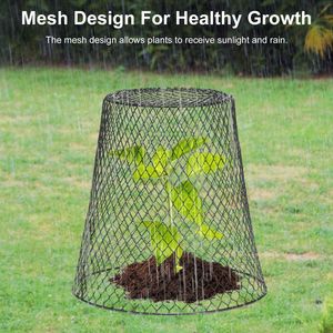 Confezione da 10 Cloche in Rete Metallica per Piante 23,5x23,5 cm - Gabbie da Giardino in Metallo con 30 Picchetti, 20 Etichette e Protezione Rinforzata - Product Image 2