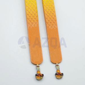 Pinzas Profesionales para Pestañas con Punta Dorada, Color Amarillo Degradado Naranja, Pinzas de Acero Inoxidable para Extensión de Pestañas, Herramienta de Aislamiento de Volumen - Product Image 2