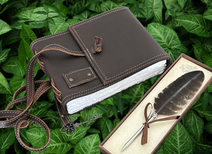Cuaderno de Cuero Vintage Hecho a Mano, Diario Recargable, Libro de Recuerdos de Viaje Rústico, Agenda Personal, Cuaderno de Bocetos - Product Image 5