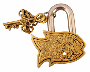 Cadenas décoratif en laiton en forme de poisson, cadenas en laiton à motif animal, cadenas en métal fantaisie pour objets de collection, boutiques de cadeaux, décoration intérieure - Product Image 5