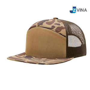 Custom Logo Camouflage Snapback <b>Cap</b> Mesh Back Adjustable Unisex <b>Hat</b> Casual Spring Summer Style - Product Image 3