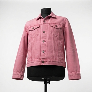 Top Trending 100% Cotton Breathable Quick Dry Winter Denim Jacket with <b>Stand</b> Collar and Front Logo for Men - Product Image 4