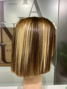 Prix usine Bonestraight 100% brut vierge vietnamien perruques de cheveux humains dentelle Piano couleur marron Super Double dessiné Extensions de cheveux - Product Image 2